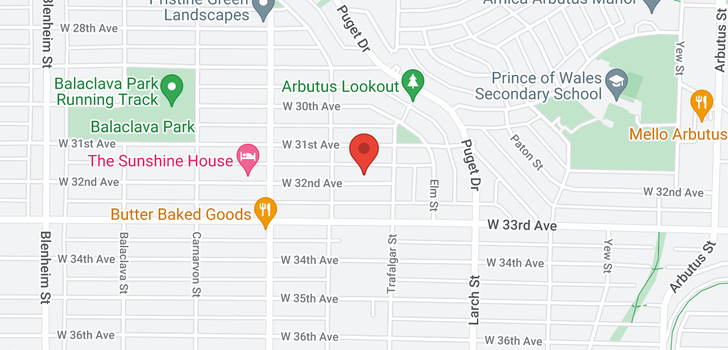map of 2735 W 32ND AVENUE